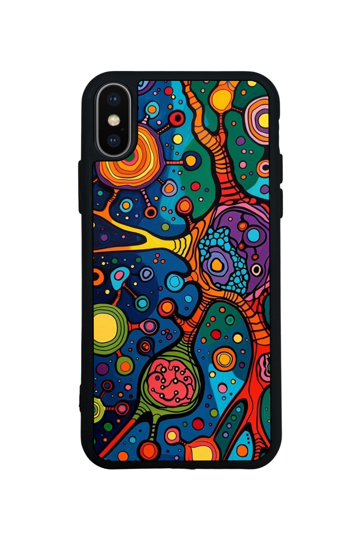 iPhone X/ XS Uyumlu Abstract Tasarımlı Glossy Premium Kılıf