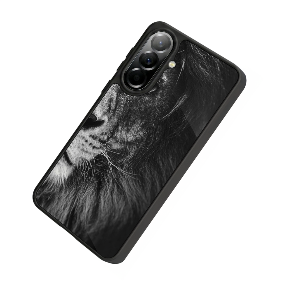 Samsung Galaxy A57 Uyumlu Aslan Tasarımlı Glossy Premium Kılıf