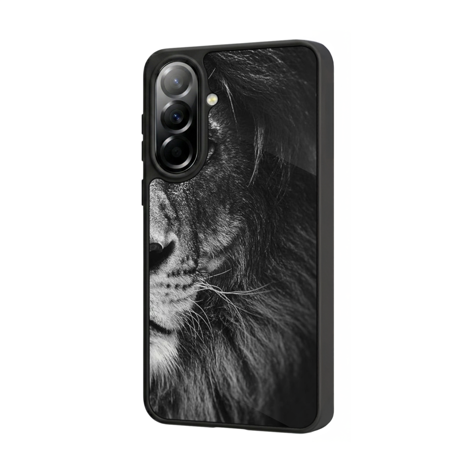 Samsung Galaxy A57 Uyumlu Aslan Tasarımlı Glossy Premium Kılıf