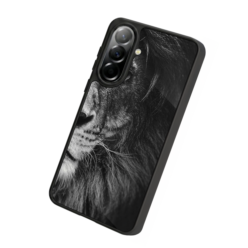 Samsung Galaxy A57 Uyumlu Aslan Tasarımlı Glossy Premium Kılıf