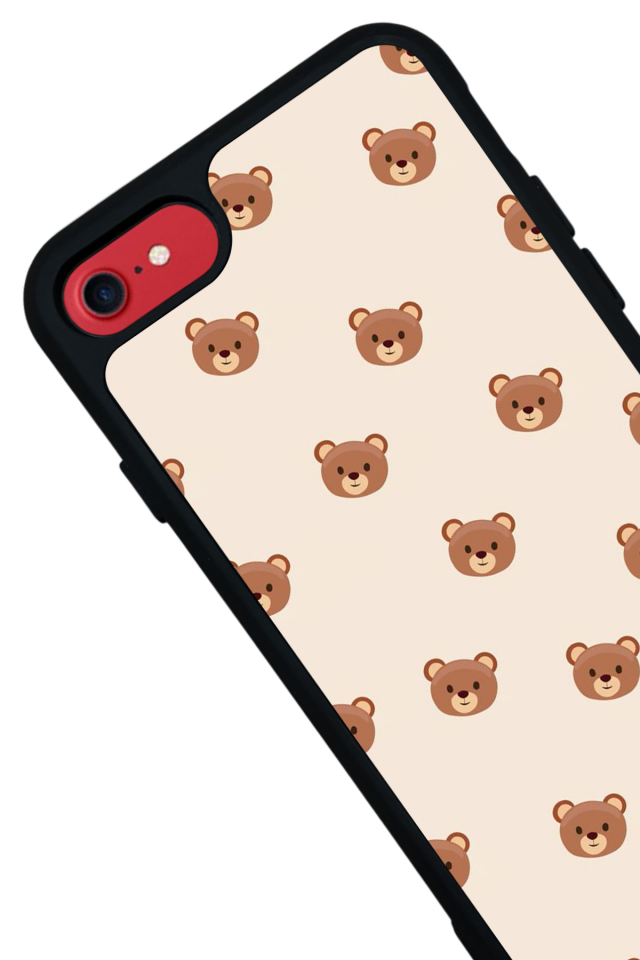 iPhone 8 Uyumlu Ayı Tasarımlı Glossy Premium Kılıf