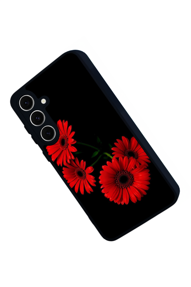 Samsung Galaxy S24 FE Uyumlu Cicek Tasarımlı Glossy Premium Kılıf