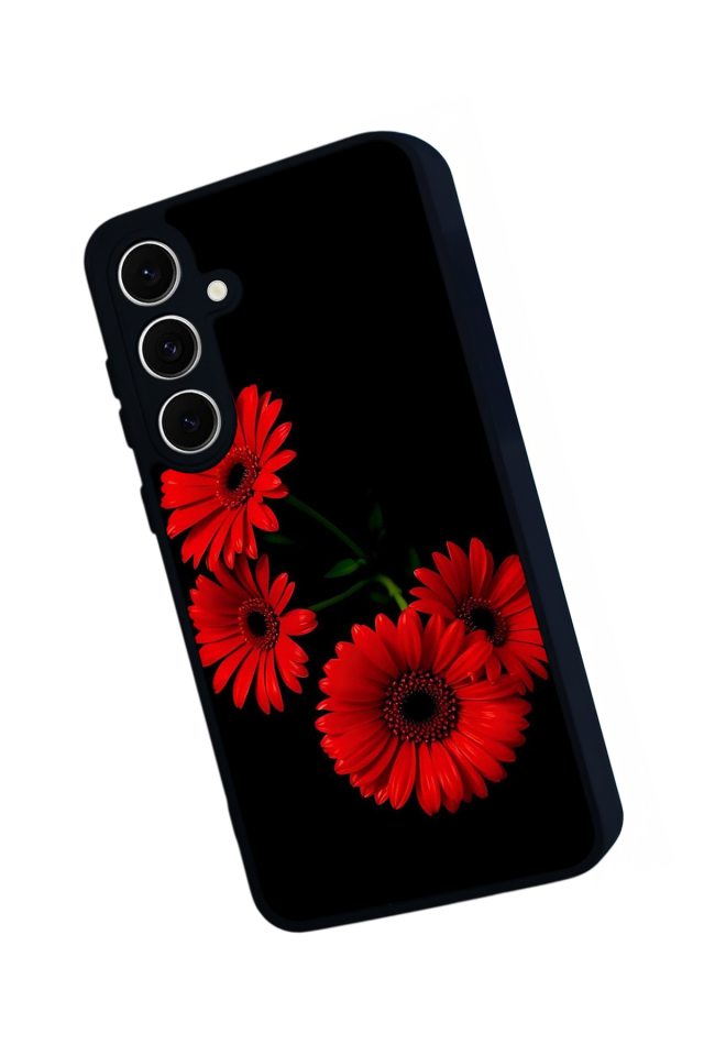 Samsung Galaxy S24 FE Uyumlu Cicek Tasarımlı Glossy Premium Kılıf