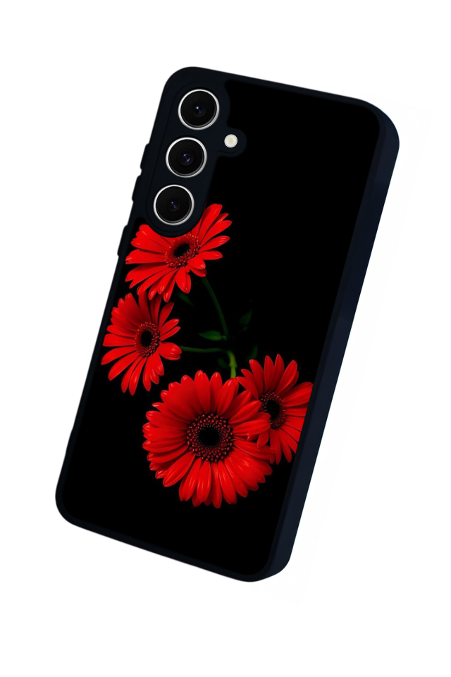 Samsung Galaxy S24 FE Uyumlu Cicek Tasarımlı Glossy Premium Kılıf