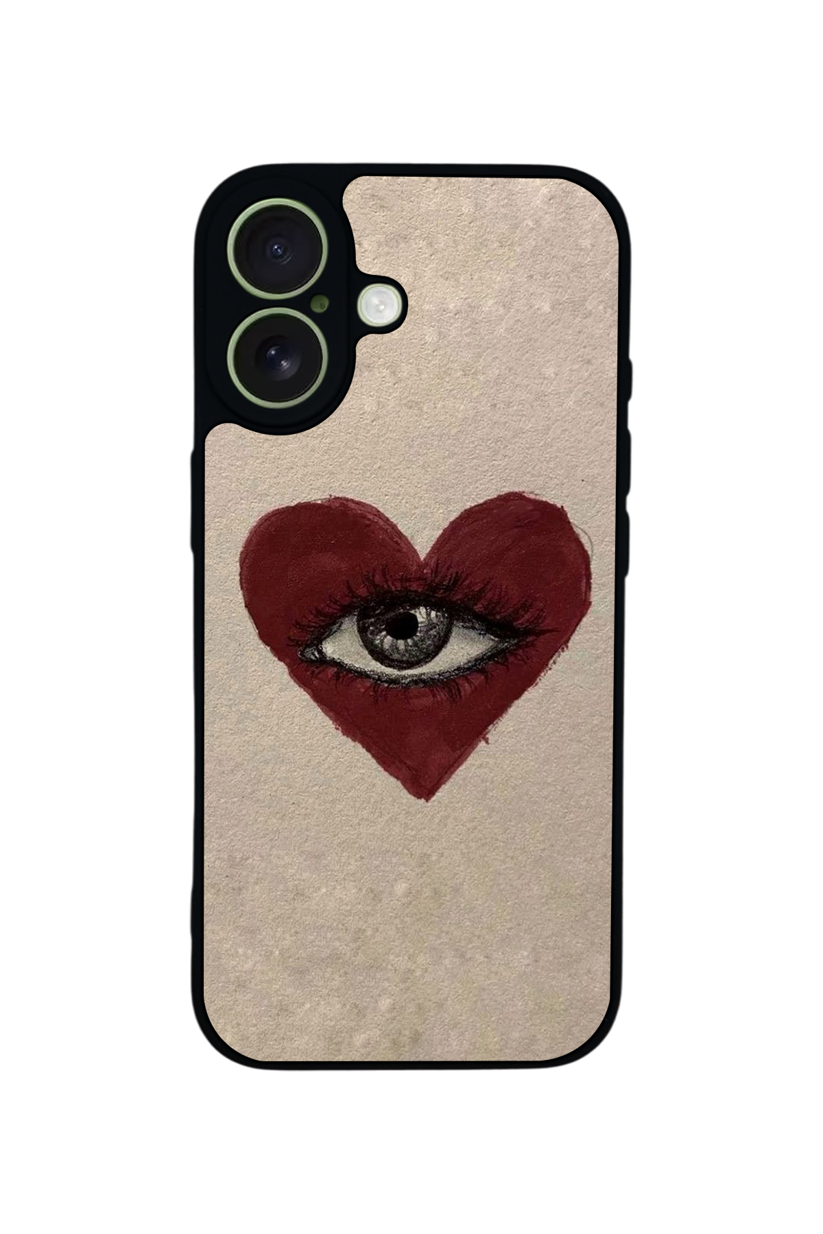 iPhone 17 Uyumlu Kalp Love Tasarımlı Glossy Premium Kılıf