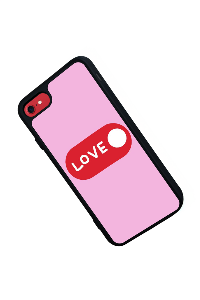 iPhone 7 Uyumlu Kalp Love Tasarımlı Glossy Premium Kılıf