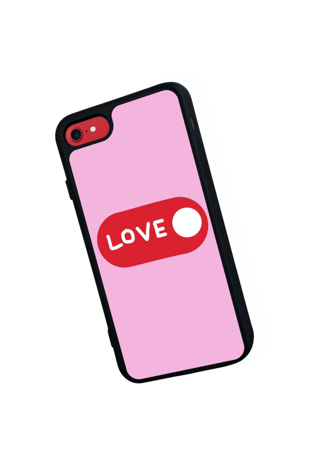 iPhone 7 Uyumlu Kalp Love Tasarımlı Glossy Premium Kılıf