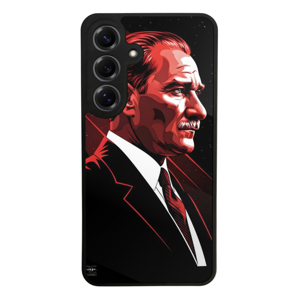 Samsung Galaxy S25 Uyumlu Mustafa Kemal Ataturk Tasarımlı Glossy Premium Kılıf