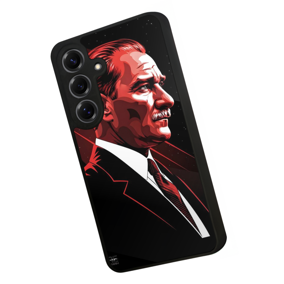 Samsung Galaxy S25 Uyumlu Mustafa Kemal Ataturk Tasarımlı Glossy Premium Kılıf