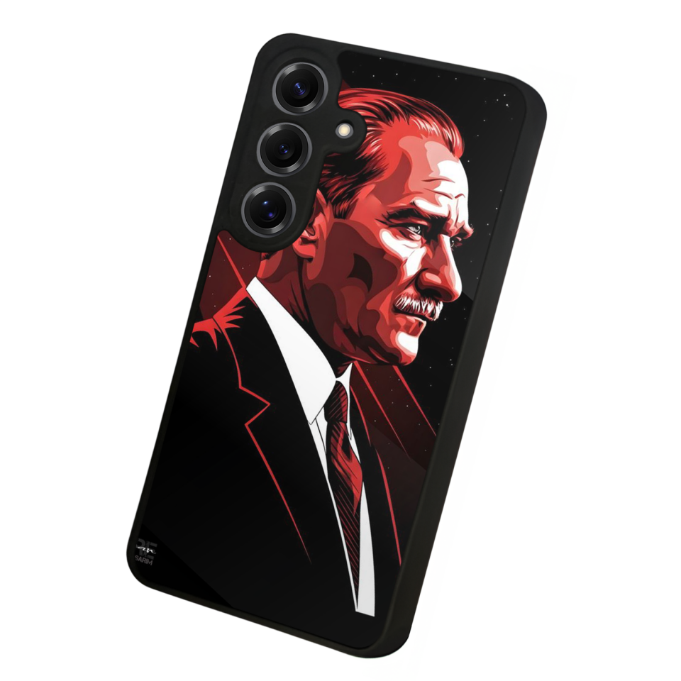 Samsung Galaxy S25 Uyumlu Mustafa Kemal Ataturk Tasarımlı Glossy Premium Kılıf