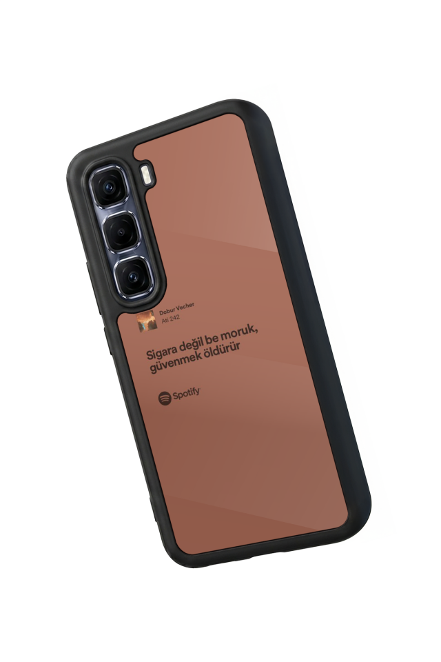 Infinix Hot 60 Pro Plus Uyumlu Sarki Sozleri Tasarımlı Glossy Premium Kılıf