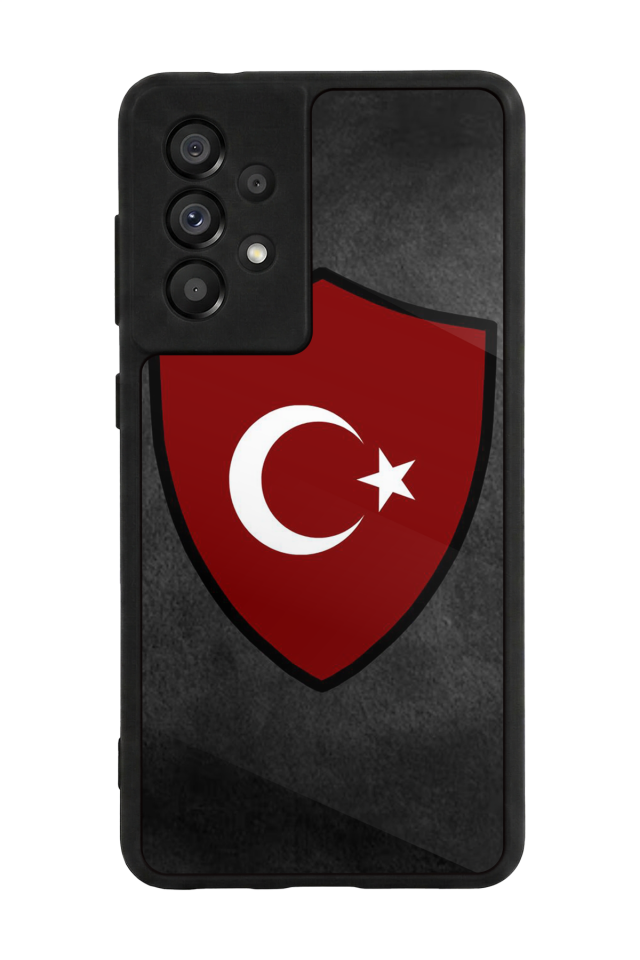 Samsung Galaxy A73 Uyumlu Türk Bayragi Tasarımlı Glossy Premium Kılıf