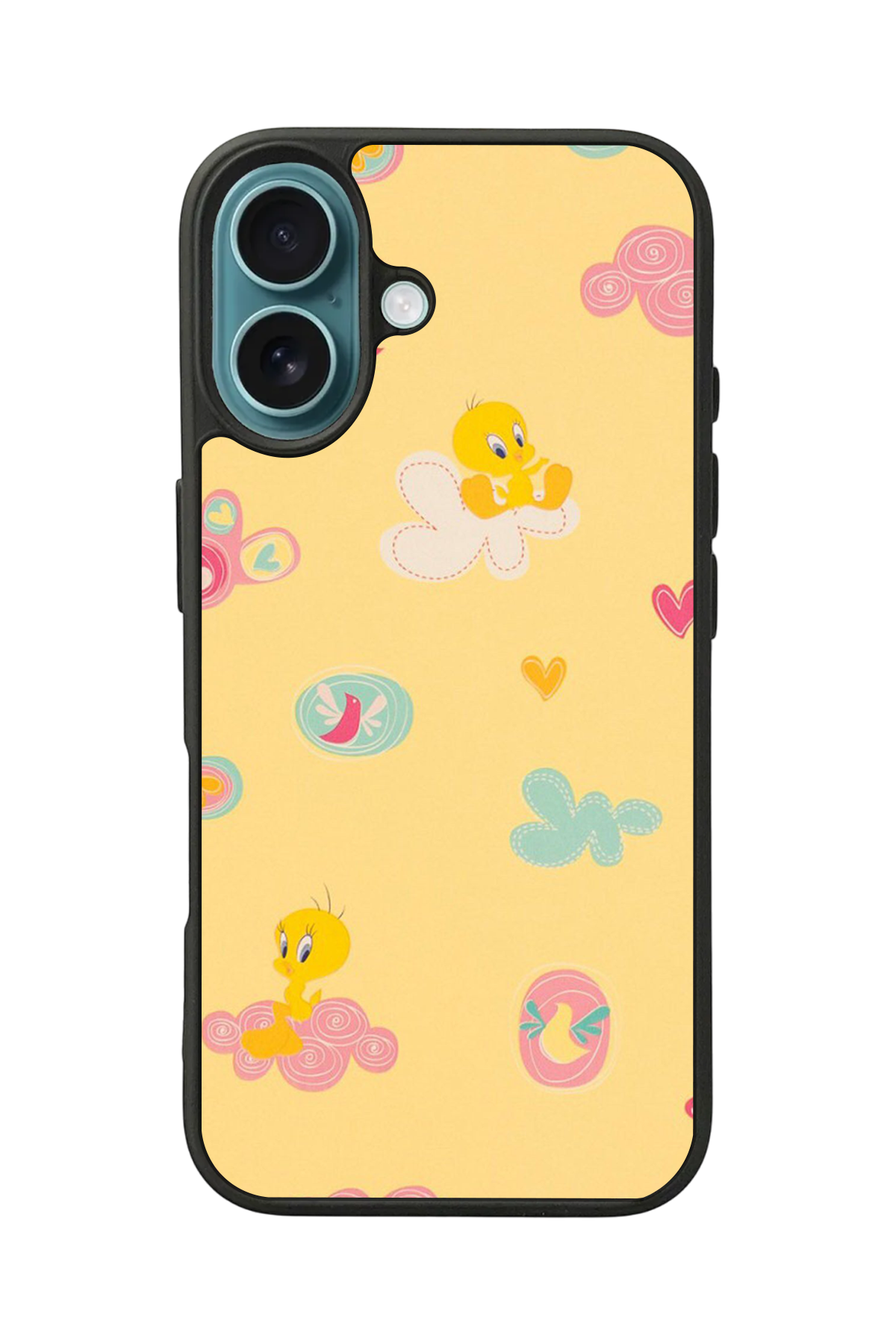 iPhone 16 Uyumlu Tweety Tasarımlı Glossy Premium Kılıf