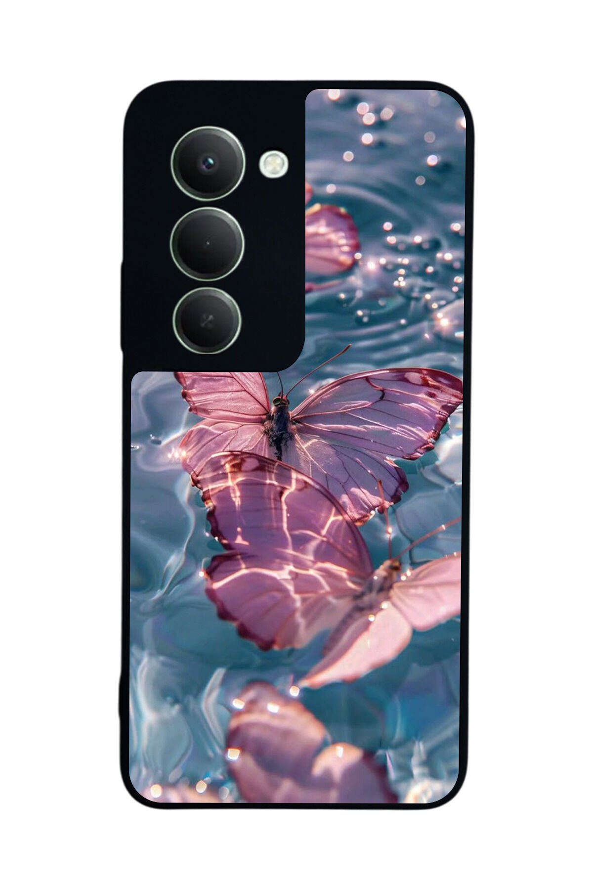 Xiaomi Redmi 15 5G Uyumlu Kelebek Tasarımlı Glossy Premium Kılıf