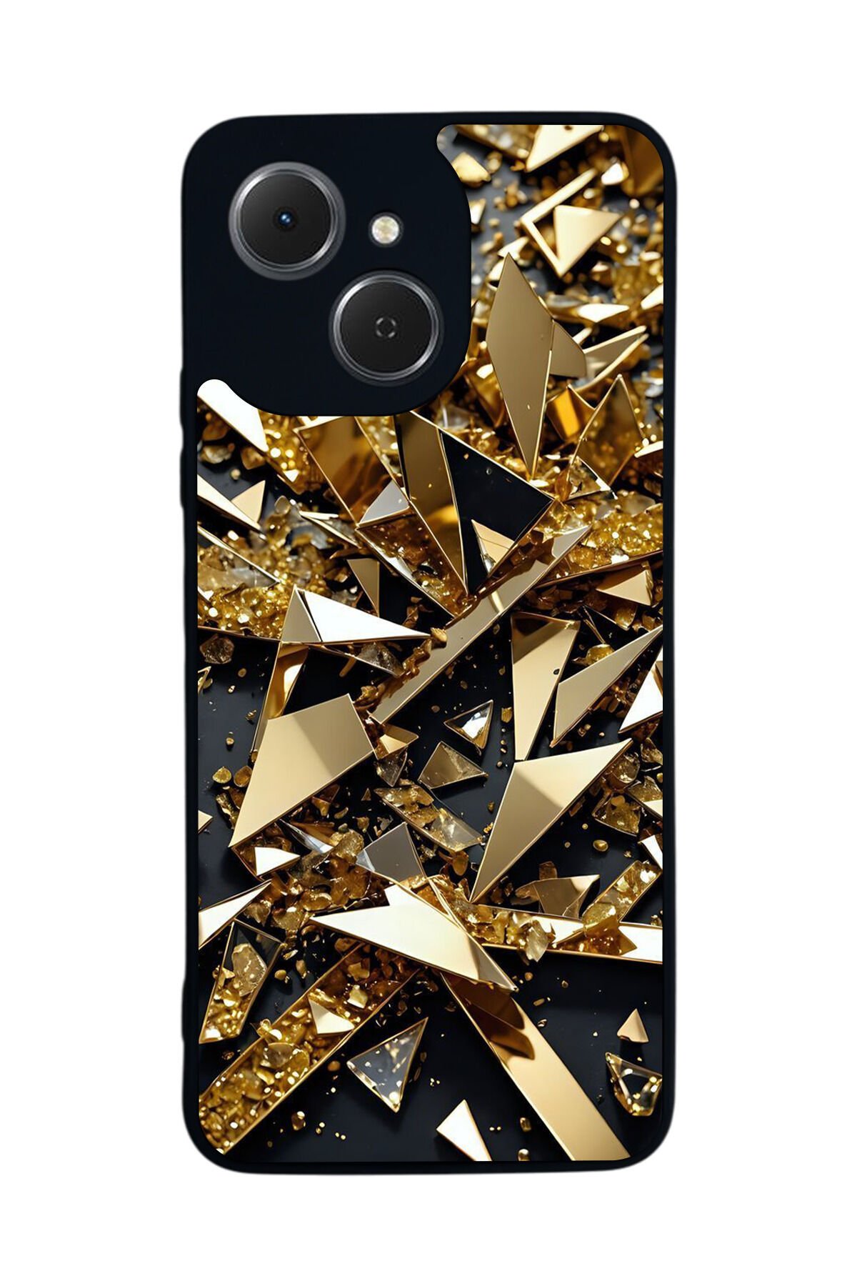 Tecno Spark 40C Uyumlu Mermer Marble Tasarımlı Glossy Premium Kılıf