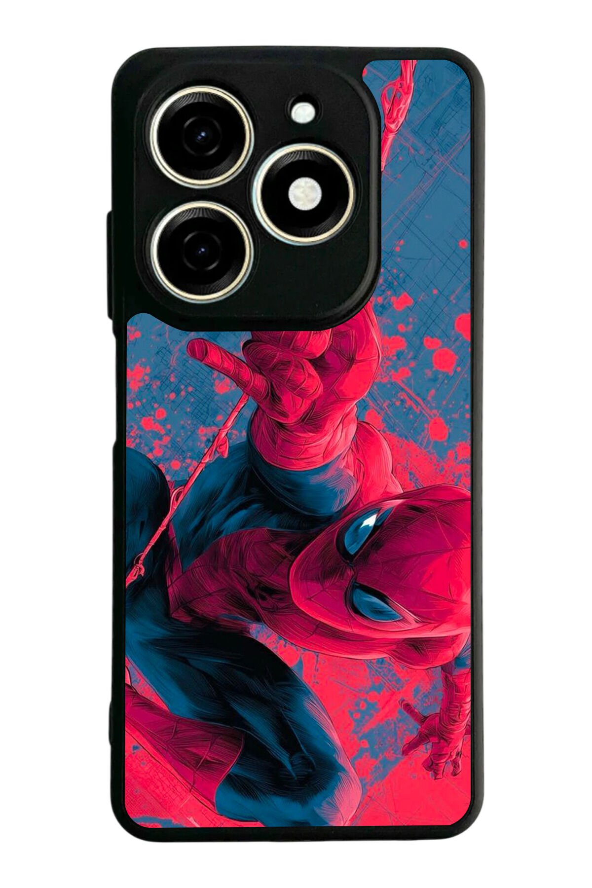 Tecno Spark 20/20C Uyumlu Spider Man ( Örümcek Adam ) Tasarımlı Glossy Premium Kılıf