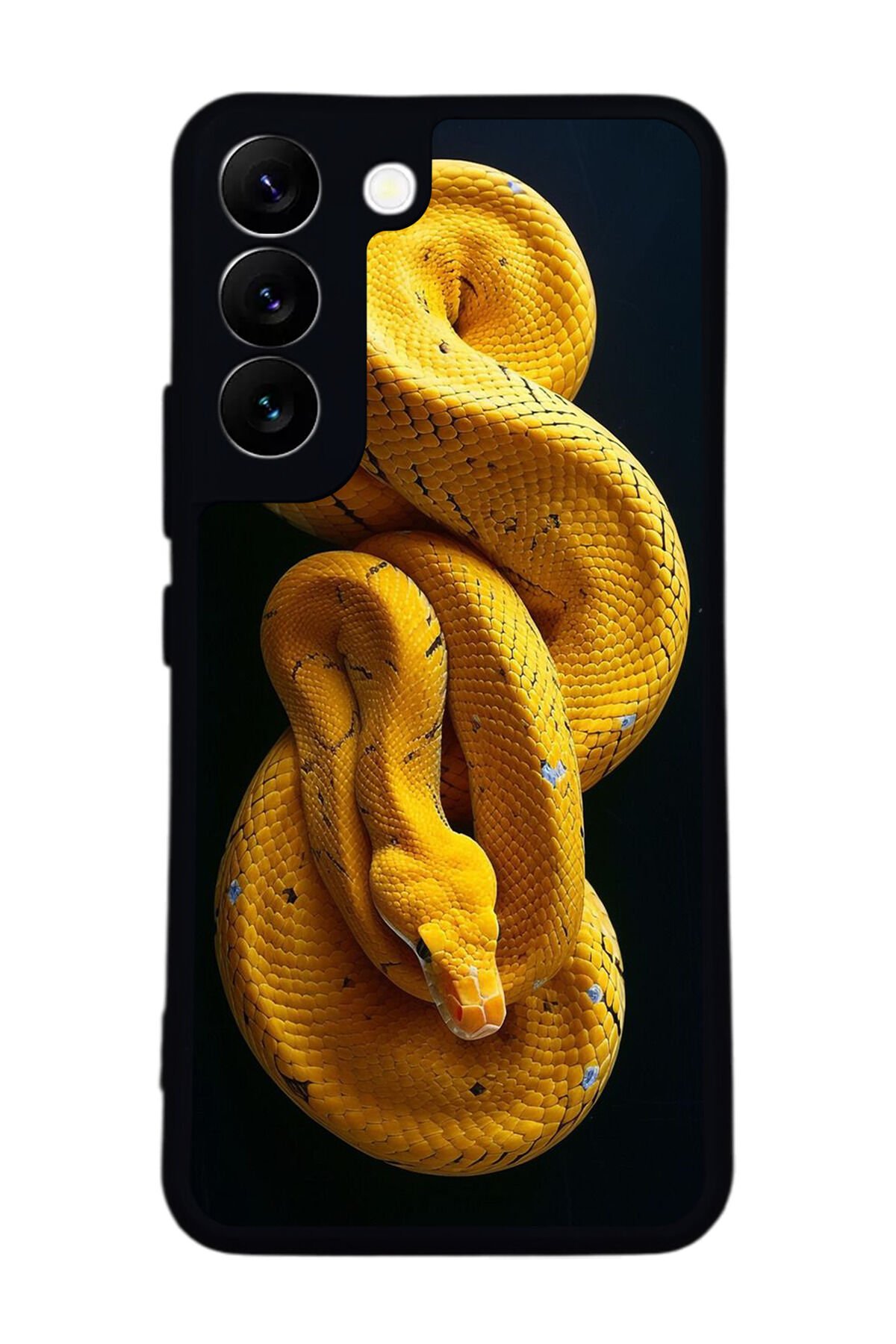 Samsung Galaxy S22 Uyumlu Yılan Tasarımlı Glossy Premium Kılıf