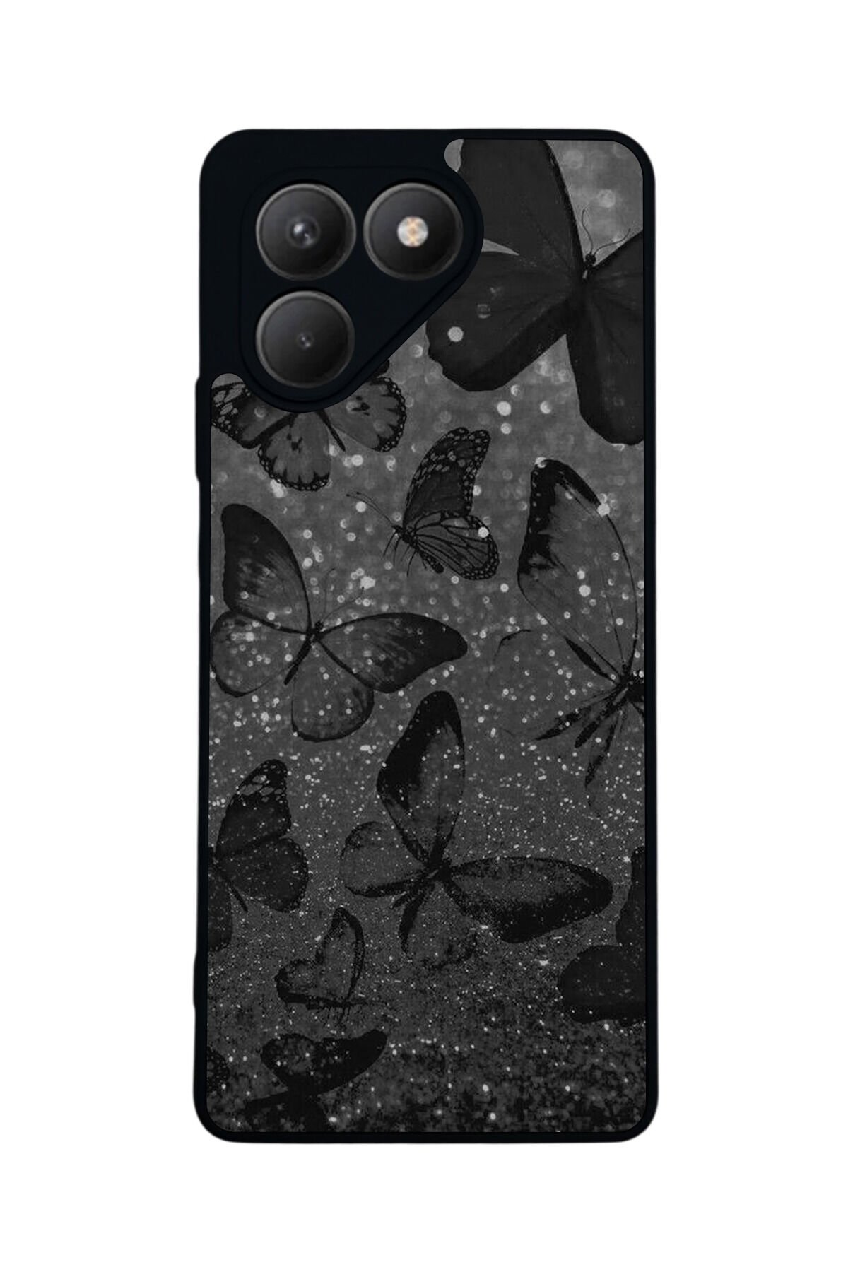 Tecno Pova 7 Mat Uyumlu Siyah Kılıf – Yumuşak Silikon, Koruyucu, Şok Emici Kapak