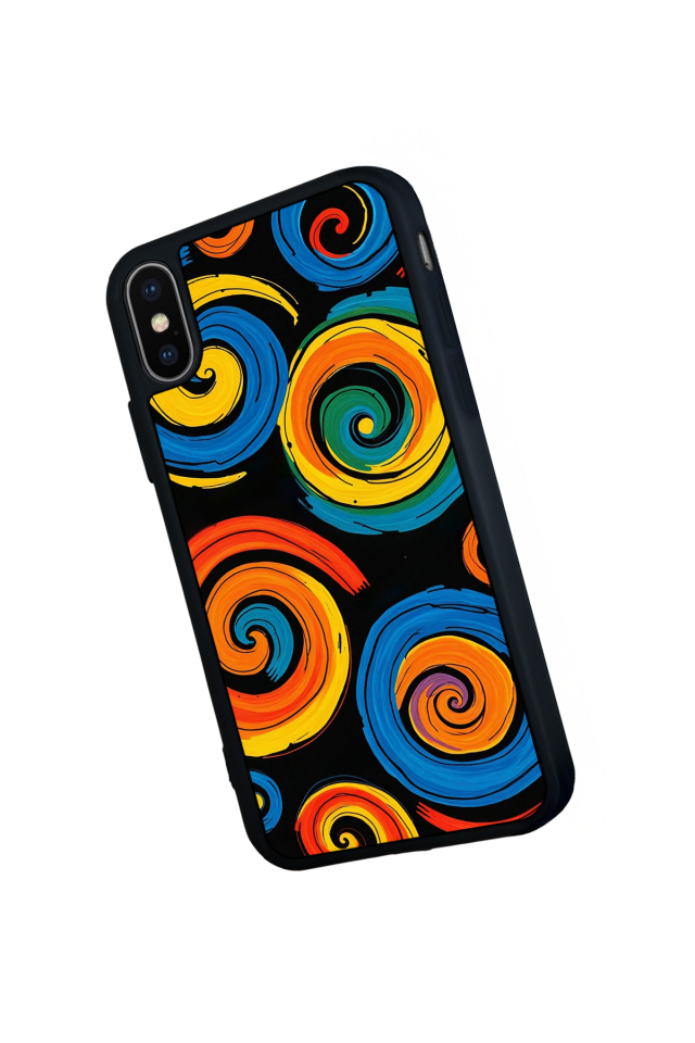 iPhone X/ XS Uyumlu Abstract Tasarımlı Glossy Premium Kılıf