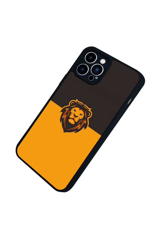iPhone 12 Pro Max Uyumlu Aslan Tasarımlı Glossy Premium Kılıf