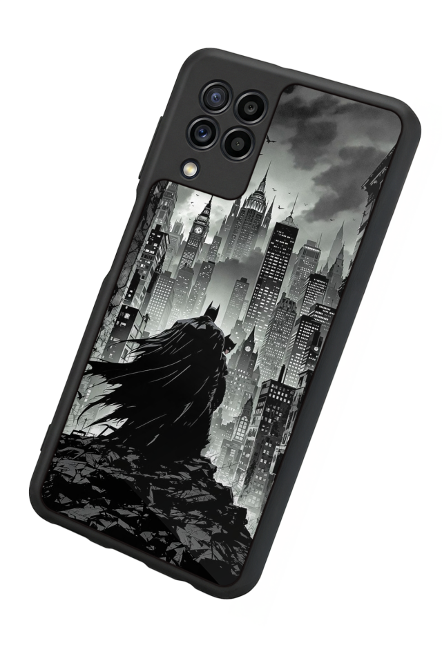 Samsung Galaxy M22 Uyumlu Batman Tasarımlı Glossy Premium Kılıf