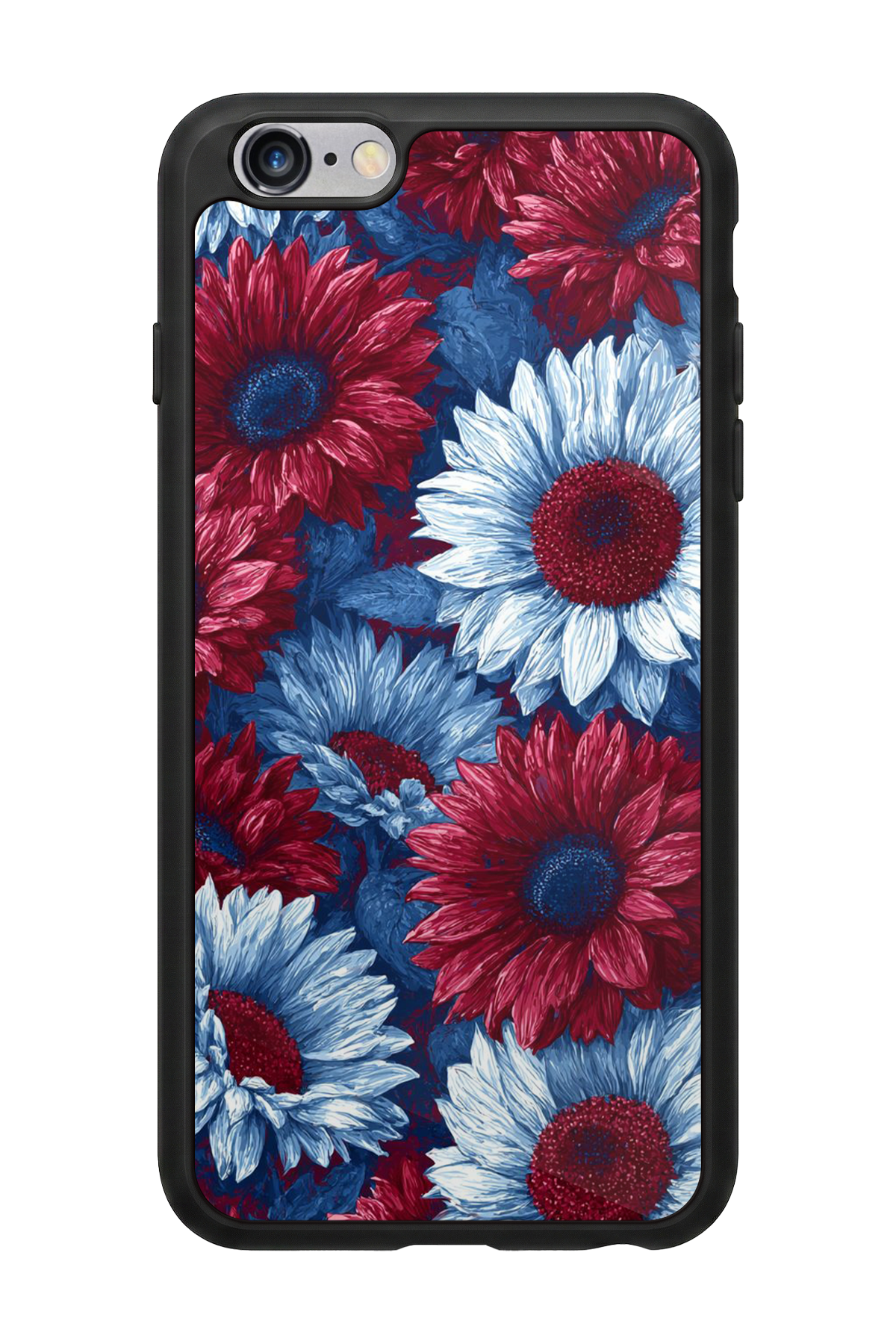 iPhone 6 Plus Uyumlu Cicek Tasarımlı Glossy Premium Kılıf