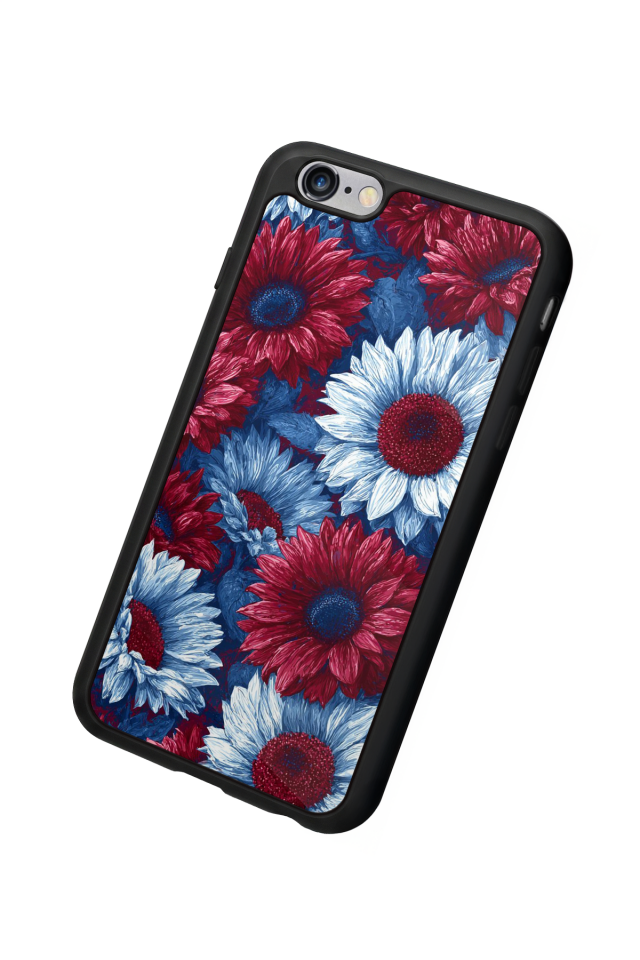 iPhone 6 Plus Uyumlu Cicek Tasarımlı Glossy Premium Kılıf