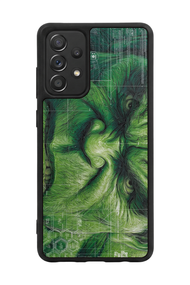 Samsung Galaxy A72 Uyumlu Hulk Tasarımlı Glossy Premium Kılıf