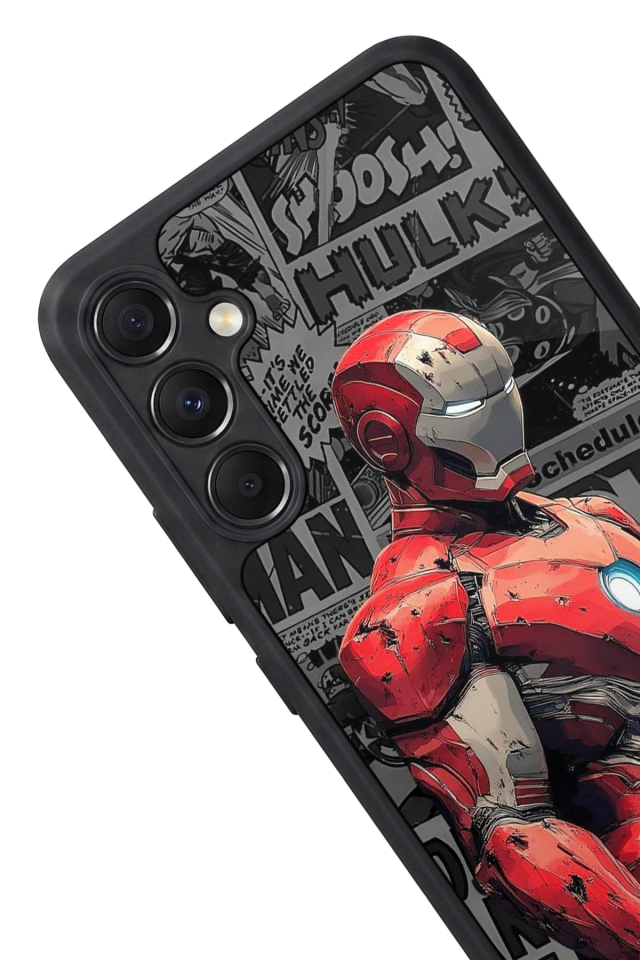 Samsung Galaxy M34 Uyumlu Iron Man ( Demir Adam ) Tasarımlı Glossy Premium Kılıf