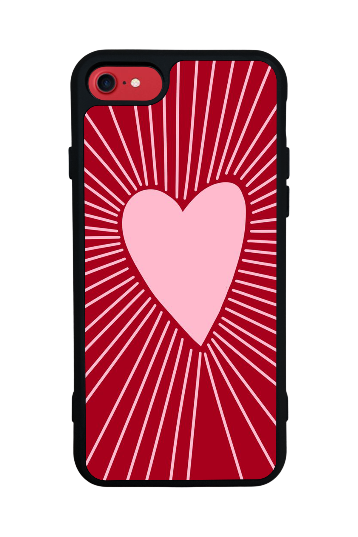 iPhone 7 Uyumlu Kalp Love Tasarımlı Glossy Premium Kılıf