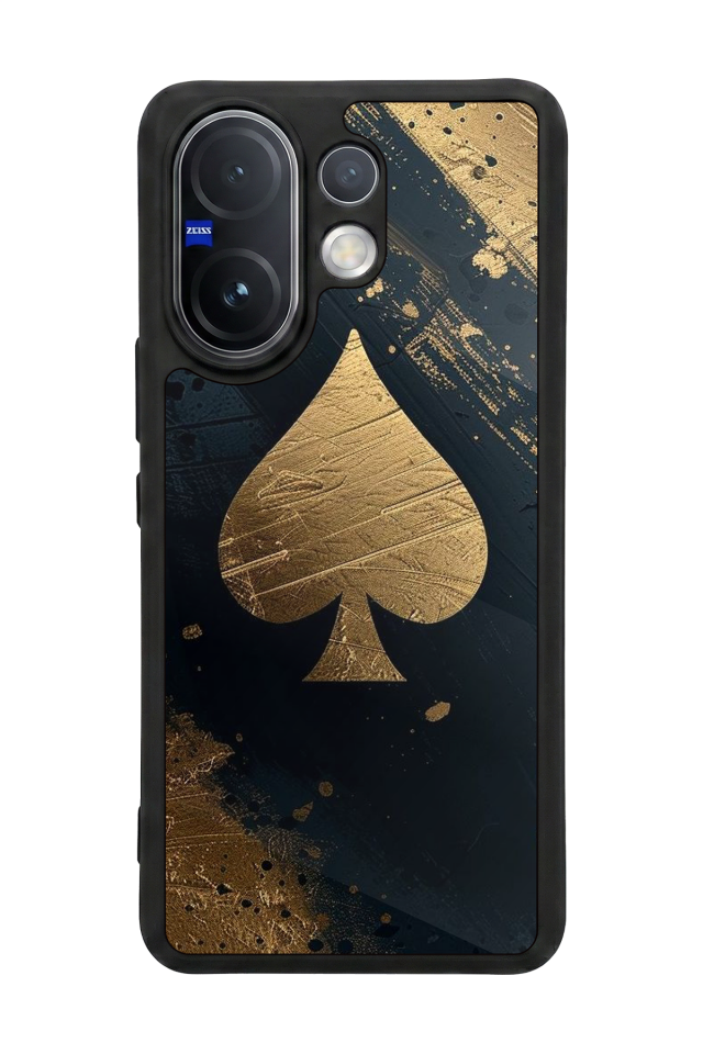 Vivo V60 Uyumlu Kart Tasarımlı Glossy Premium Kılıf