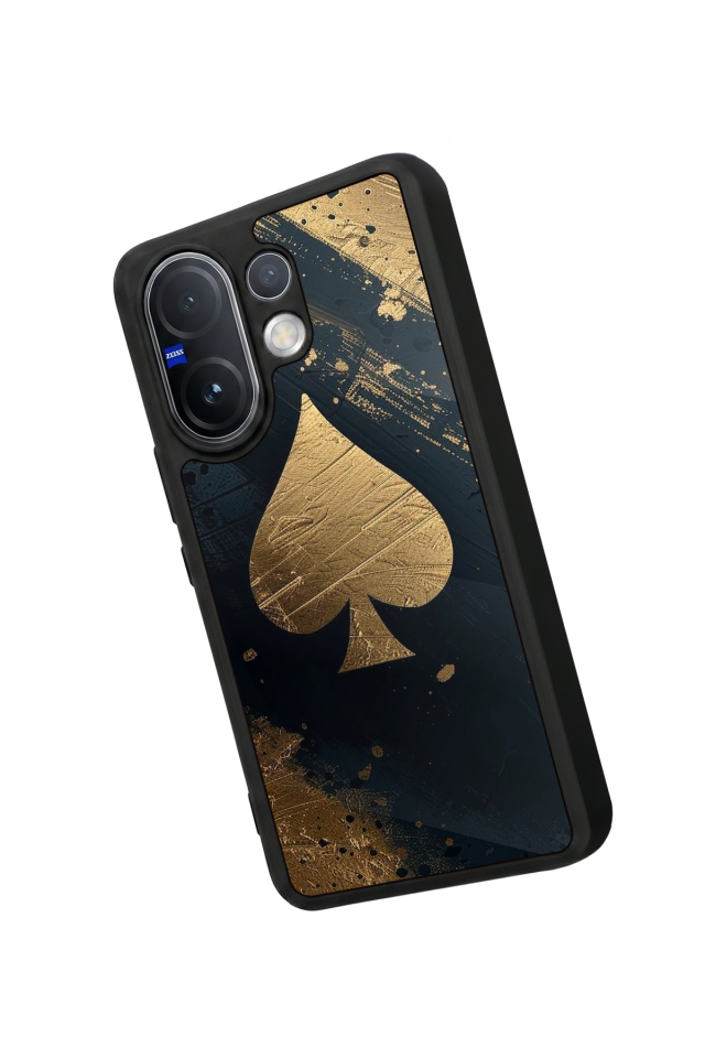 Vivo V60 Uyumlu Kart Tasarımlı Glossy Premium Kılıf
