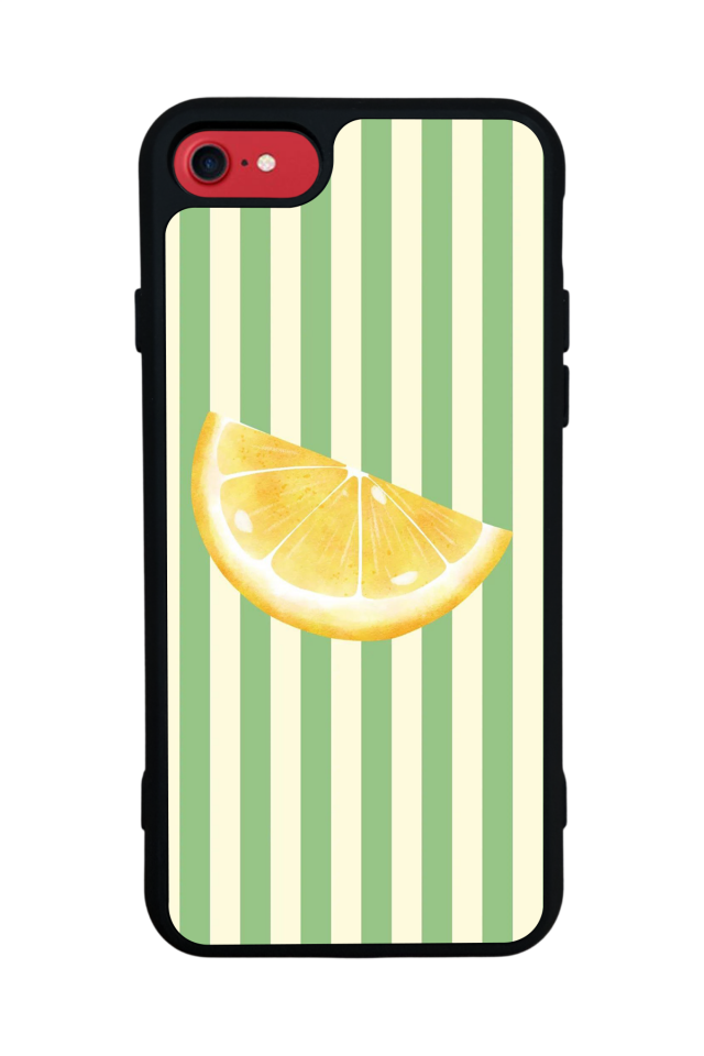 iPhone SE Uyumlu Limon Tasarımlı Glossy Premium Kılıf