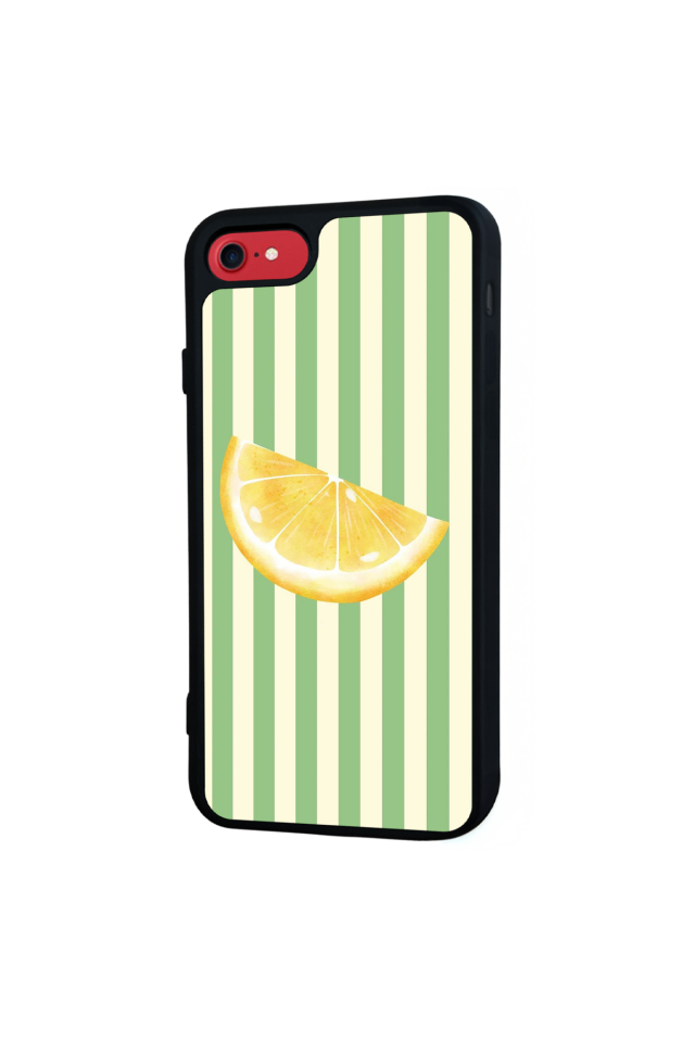 iPhone SE Uyumlu Limon Tasarımlı Glossy Premium Kılıf