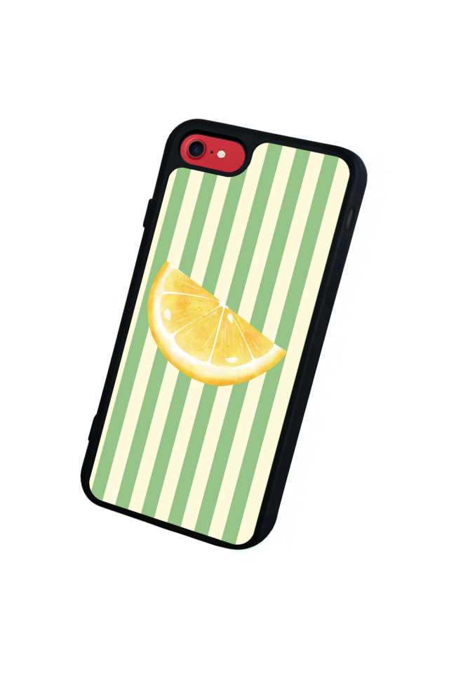 iPhone SE Uyumlu Limon Tasarımlı Glossy Premium Kılıf