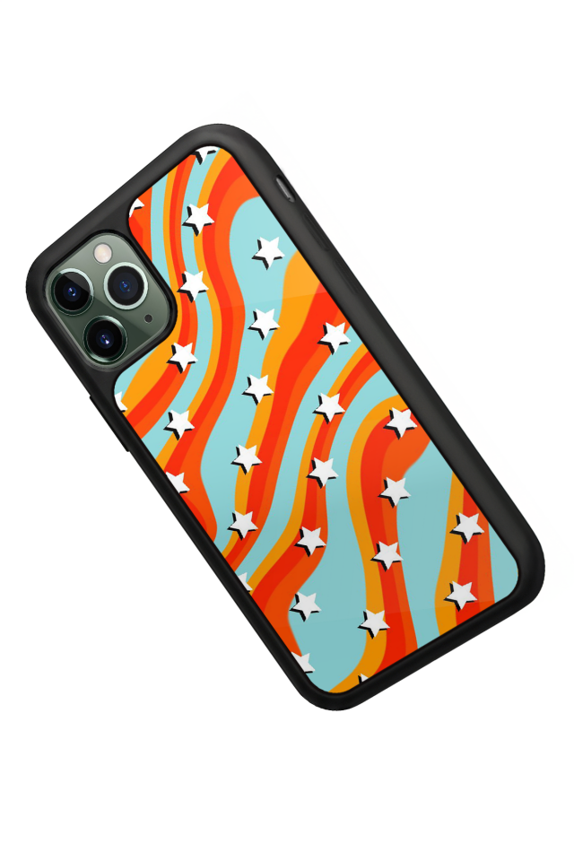 iPhone 11 Pro Max Uyumlu Retro Yildizlar Tasarımlı Glossy Premium Kılıf