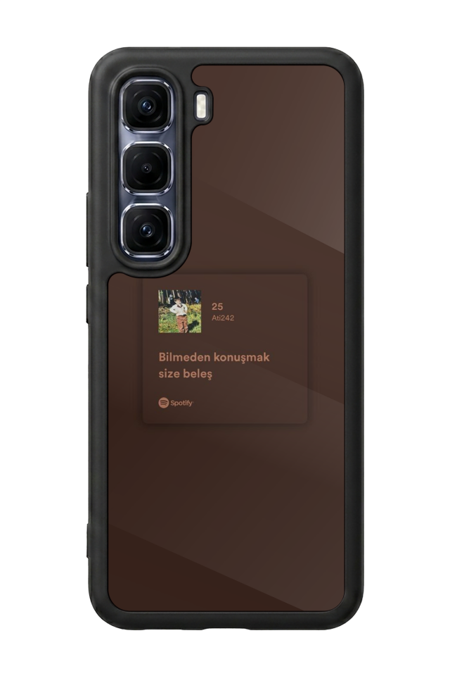 Infinix Hot 60 Pro Plus Uyumlu Sarki Sozleri Tasarımlı Glossy Premium Kılıf
