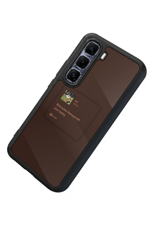 Infinix Hot 60 Pro Plus Uyumlu Sarki Sozleri Tasarımlı Glossy Premium Kılıf