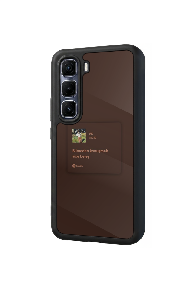 Infinix Hot 60 Pro Plus Uyumlu Sarki Sozleri Tasarımlı Glossy Premium Kılıf