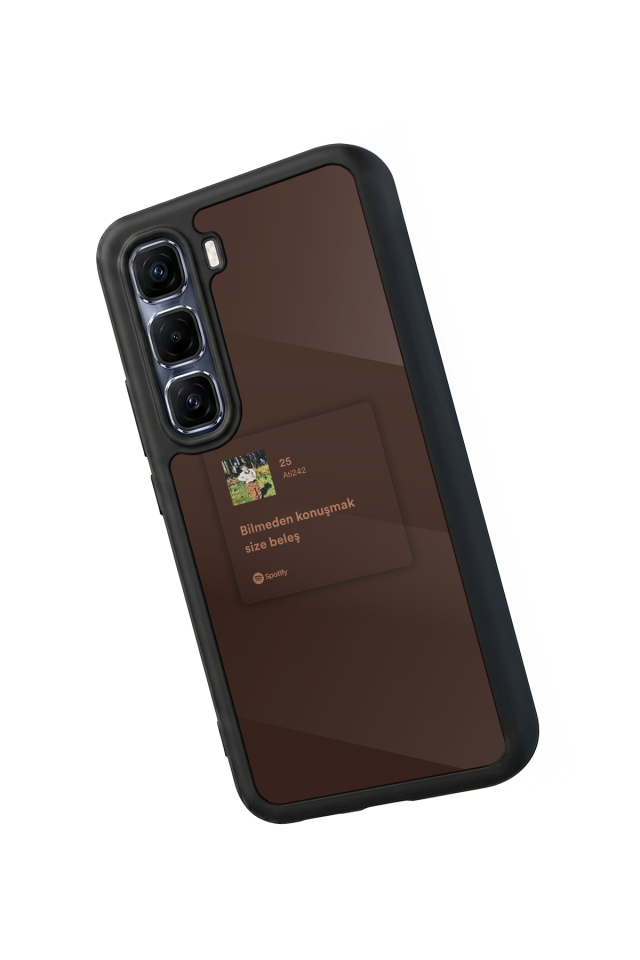 Infinix Hot 60 Pro Plus Uyumlu Sarki Sozleri Tasarımlı Glossy Premium Kılıf