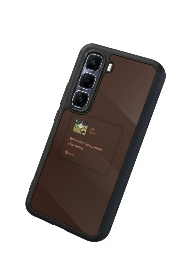 Infinix Hot 60 Pro Plus Uyumlu Sarki Sozleri Tasarımlı Glossy Premium Kılıf