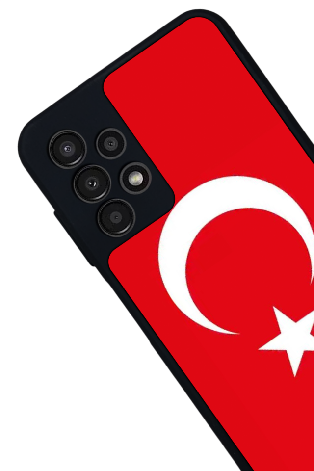 Samsung Galaxy A23 Uyumlu Türk Bayragi Tasarımlı Glossy Premium Kılıf