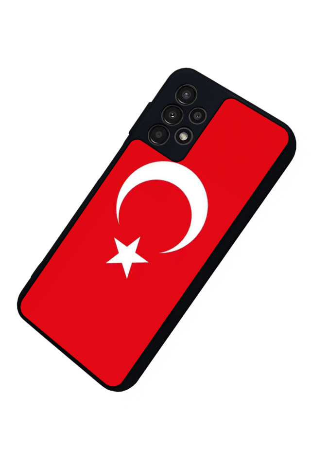 Samsung Galaxy A23 Uyumlu Türk Bayragi Tasarımlı Glossy Premium Kılıf