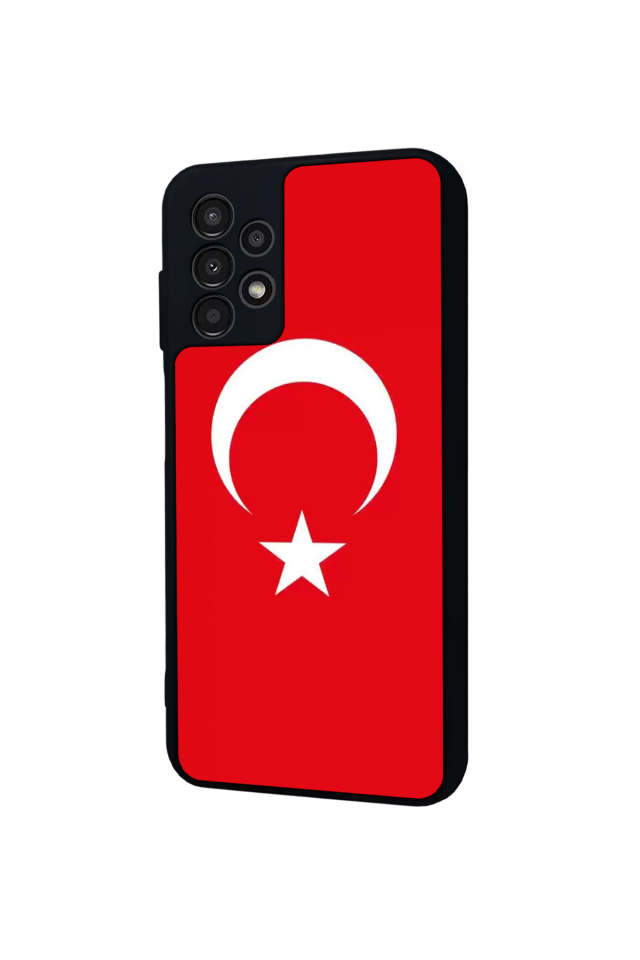Samsung Galaxy A23 Uyumlu Türk Bayragi Tasarımlı Glossy Premium Kılıf