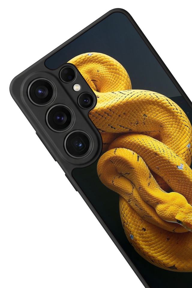 Samsung Galaxy S26 Ultra Uyumlu Yılan Tasarımlı Glossy Premium Kılıf