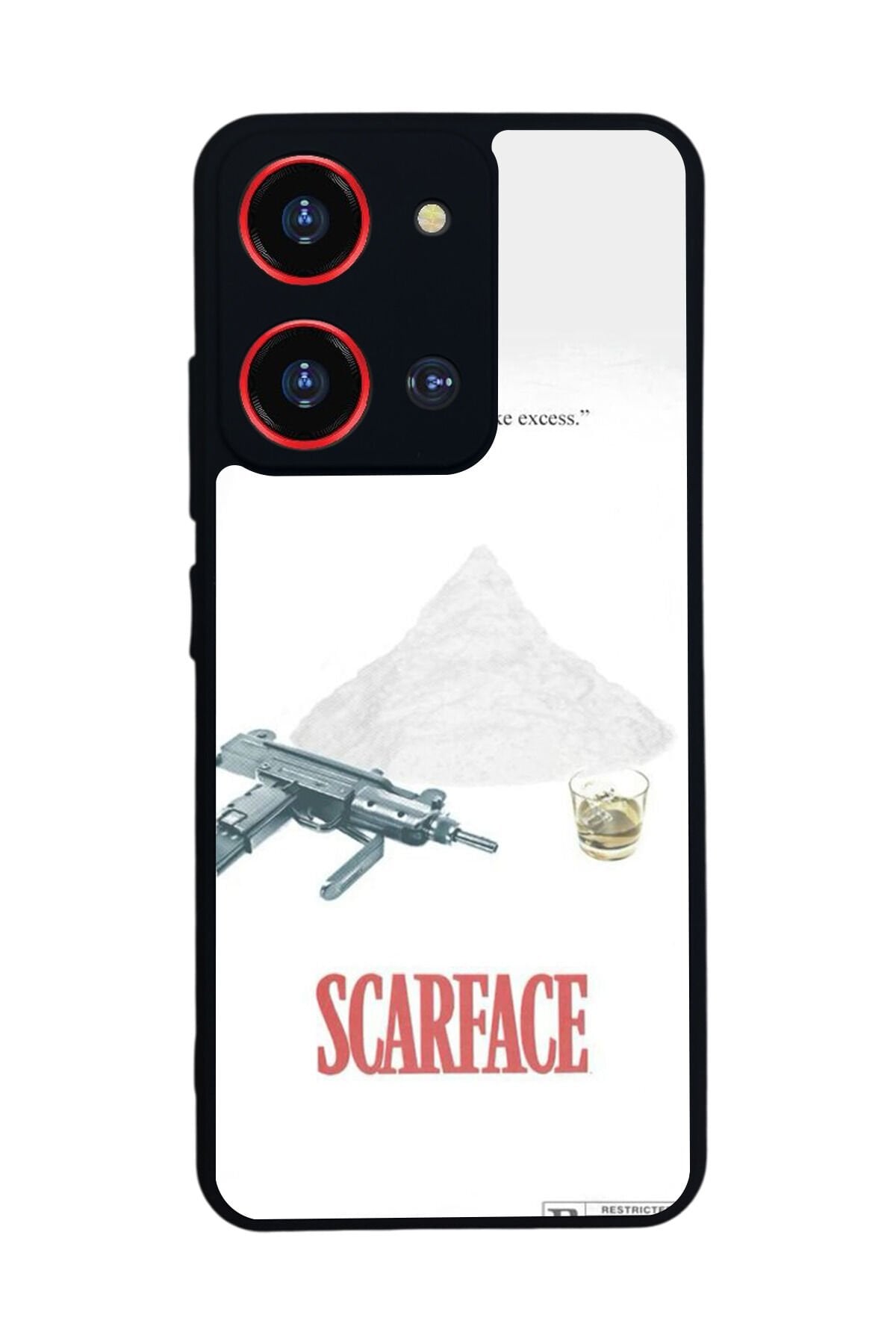 Reeder S19 Max Pro S 108MP Uyumlu Scarface Tasarımlı Glossy Premium Kılıf