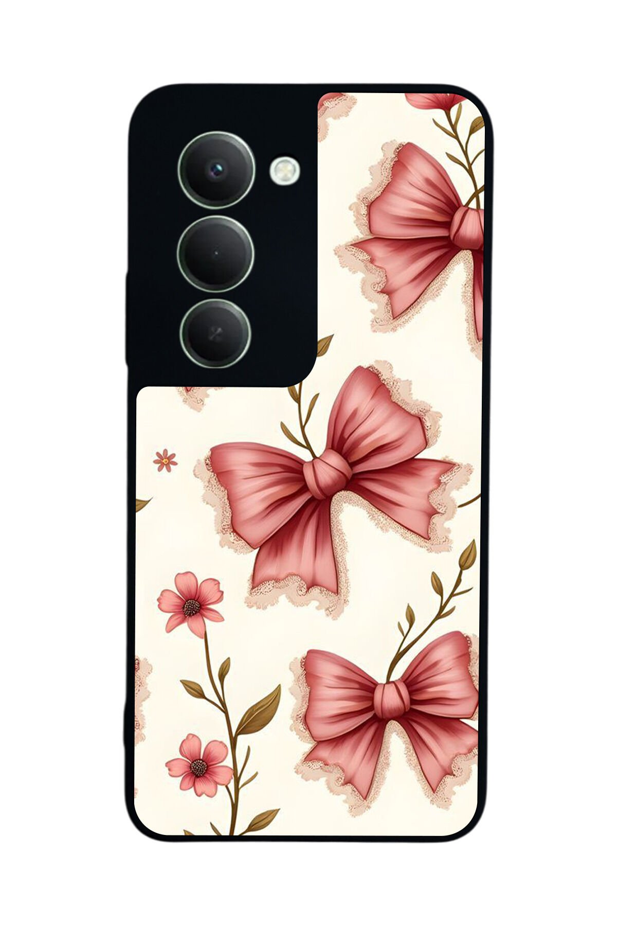 Xiaomi Redmi 15 5G Uyumlu Kurdele Tasarımlı Glossy Premium Kılıf
