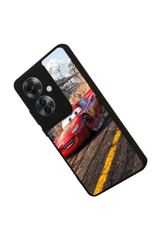 Oppo Reno 11F Uyumlu Şimsek McQueen Tasarımlı Glossy Premium Kılıf
