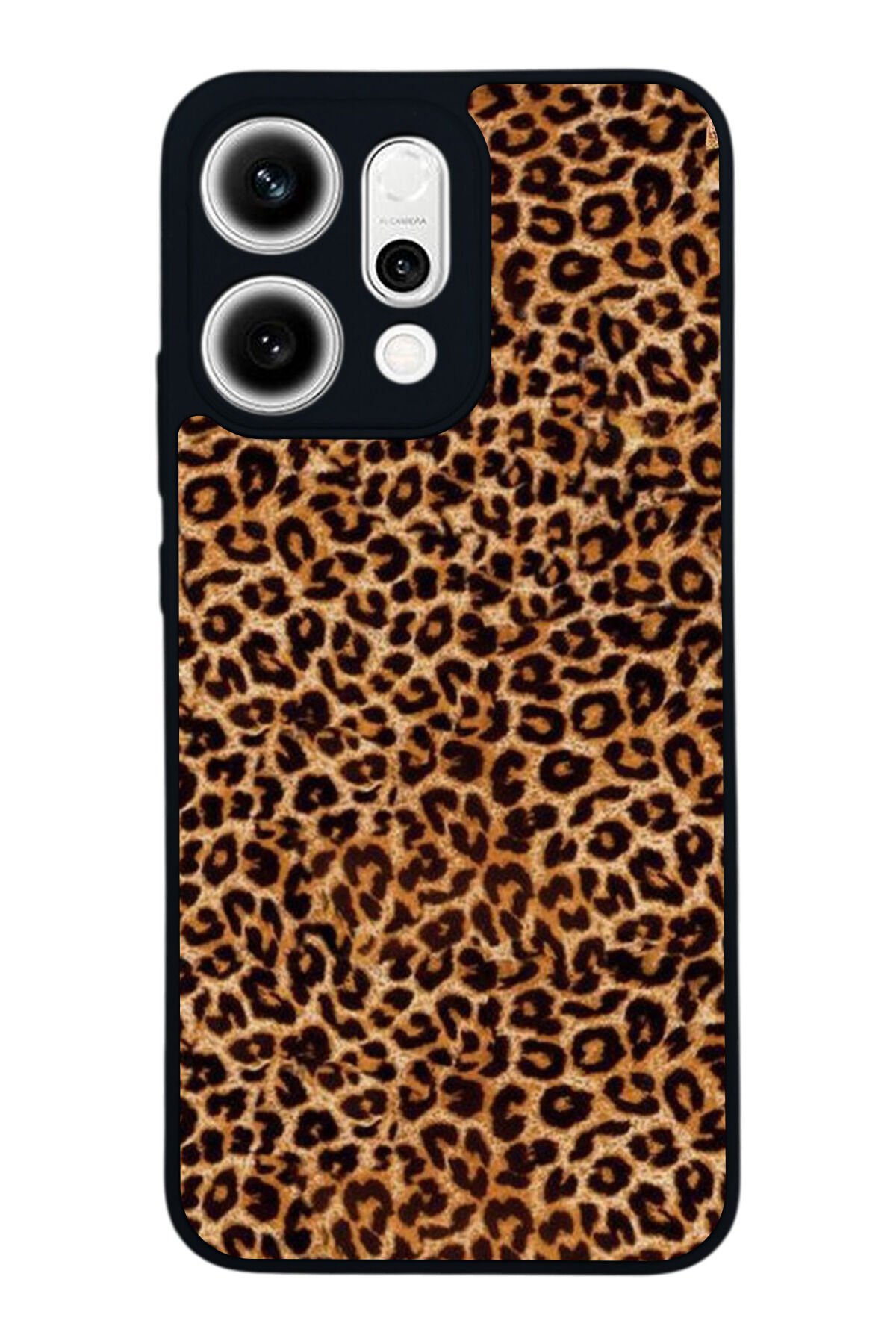 Oppo Reno 14 Uyumlu Leopar Tasarımlı Glossy Premium Kılıf