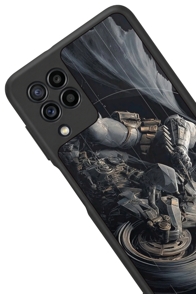 Samsung Galaxy M22 Uyumlu Batman Tasarımlı Glossy Premium Kılıf